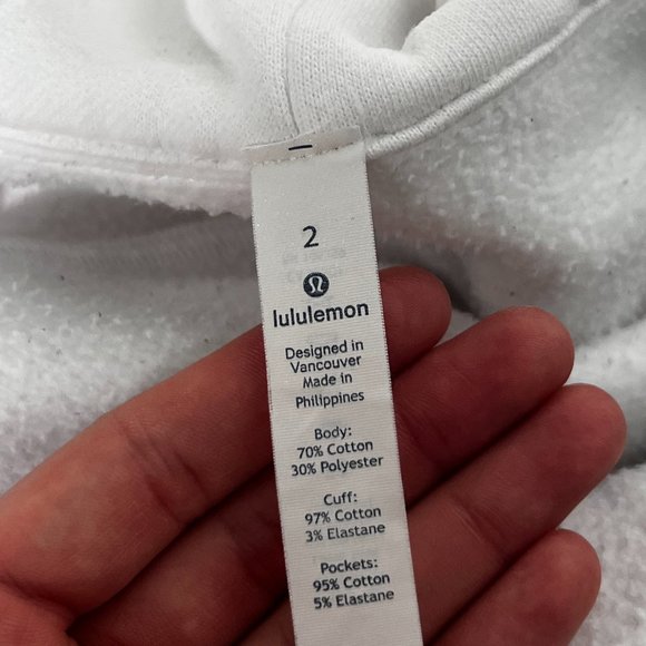 Lululemon White Scuba Zip-Up Sweatshirt - Picture 3 of 5